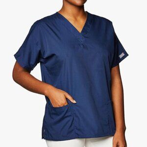 Cherokee | EUC Women's Scrubs Workwear Originals V-Neck Top 4700 Navy Size Small